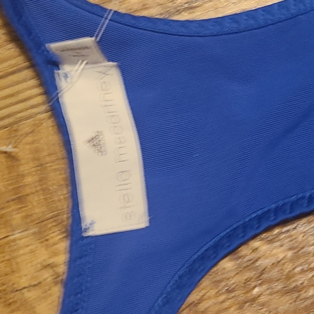 Stella McCartney Blue Racerback Compression Tank - Picture 3 of 4